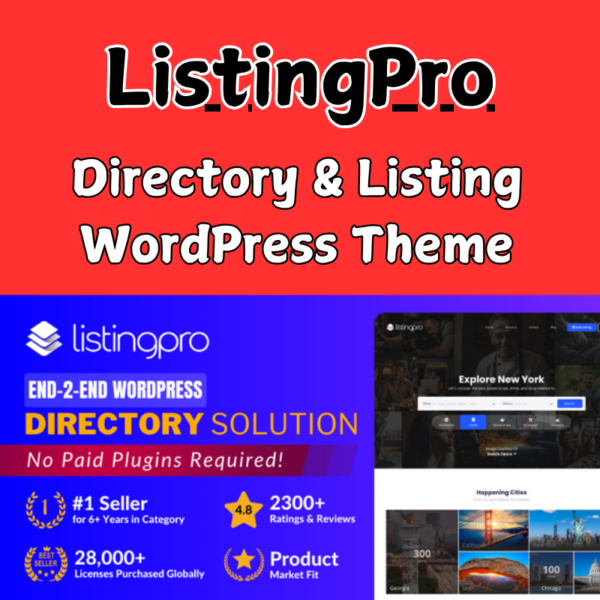ListingPro – Directory & Listing WordPress Theme